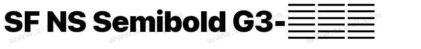 SF NS Semibold G3字体转换 SF NS Semibold G3字体转换